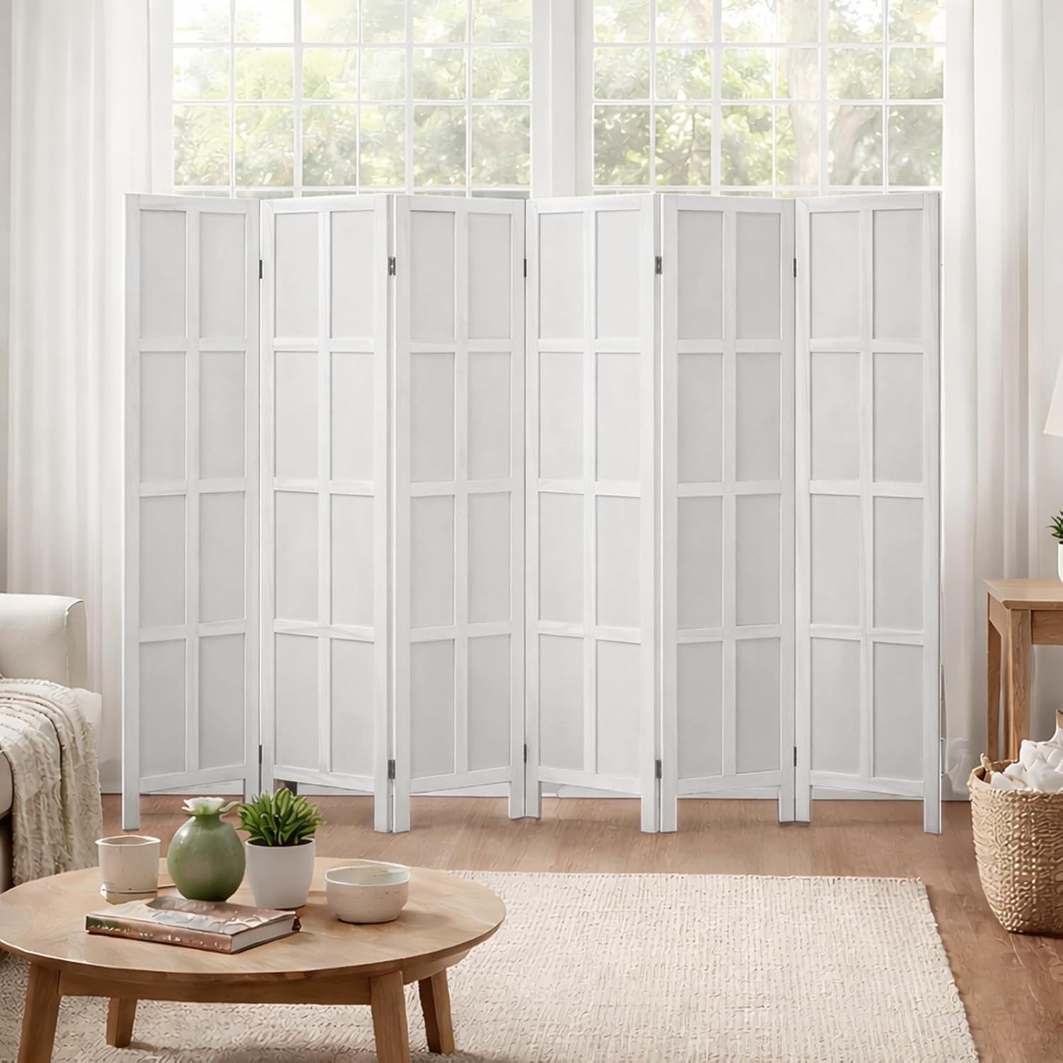 Шестипанельная деревянная пере – обзор и цена Partition Screen Divider